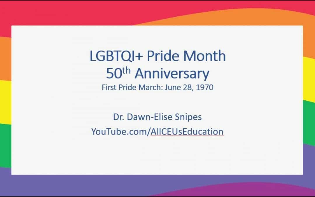 #PrideMonth Practice Improvement Live with Dr. Dawn-Elise Snipes